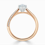 Load image into Gallery viewer, 1.70 Carat Marquise Cut Cathedral Moissanite Ring in Yellow Gold