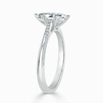 Load image into Gallery viewer, 1.70 Carat Marquise Cut Cathedral Moissanite Ring in Yellow Gold