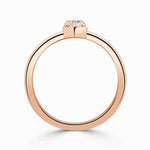Load image into Gallery viewer, 1 Carat Marquise Cut Bezel Set Solitaire Moissanite Ring in White Gold