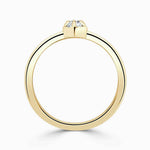 Load image into Gallery viewer, 1 Carat Marquise Cut Bezel Set Solitaire Moissanite Ring in White Gold