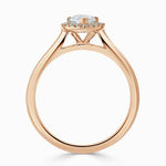 Load image into Gallery viewer, 1.50 Carat Marquise Cut Halo Moissanite Ring in Rose Gold