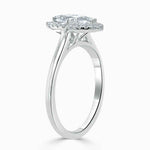 Load image into Gallery viewer, 1.50 Carat Marquise Cut Halo Moissanite Ring in Rose Gold