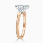 Load image into Gallery viewer, 2.50 Ct Marquise Cut Three Stone Moissanite Ring in White Gold