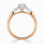 Load image into Gallery viewer, 2.50 Ct Marquise Cut Three Stone Moissanite Ring in White Gold