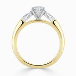 Load image into Gallery viewer, 2.50 Ct Marquise Cut Three Stone Moissanite Ring in White Gold