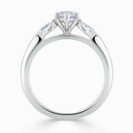 Load image into Gallery viewer, 2.50 Ct Marquise Cut Three Stone Moissanite Ring in White Gold