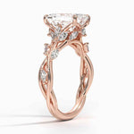 Load image into Gallery viewer, 2 Carat Emerald Shape Vintage Moissanite Ring in White Gold