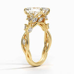 Load image into Gallery viewer, 2 Carat Emerald Shape Vintage Moissanite Ring in White Gold