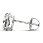 Load image into Gallery viewer, 0.50 - 5 Carat Oval Cut Solitaire Moissanite Stud Earrings in Yellow Gold