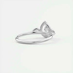 Load image into Gallery viewer, 2 Carat Pear Cut Three Stone Bezel Set Moissanite Ring in Rose Gold