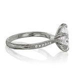 Load image into Gallery viewer, 2 Carat Pear Shaped Moissanite Engagement Ring in White Gold