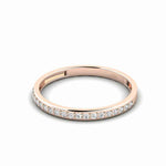 Load image into Gallery viewer, 1.50 Ct Princess Shape Halo Moissanite Bridal Set Ring in Rose Gold