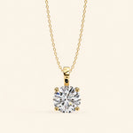 Load image into Gallery viewer, Large Round Solitaire Pendant