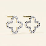 Load image into Gallery viewer, Clover Solid Stud Earrings