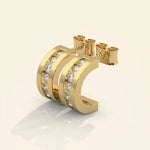 Load image into Gallery viewer, Huggie Hoop Earrings