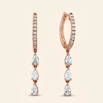 Load image into Gallery viewer, Boucles d'oreilles pendantes en forme de poire