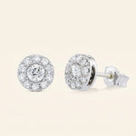 Load image into Gallery viewer, Clous d'oreilles ronds avec halo