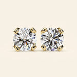 Load image into Gallery viewer, Round Created Stud Earrings