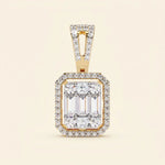 Load image into Gallery viewer, Emerald Shape Cluster Pendant