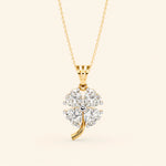 Load image into Gallery viewer, Heart Cut Clover Pendant