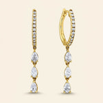 Load image into Gallery viewer, Boucles d'oreilles pendantes en forme de poire