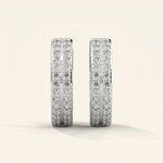 Load image into Gallery viewer, Boucles d'oreilles créoles à double rang