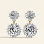 Load image into Gallery viewer, Floral Cluster Drop Earrings