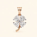 Load image into Gallery viewer, Heart Cut Clover Pendant