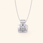 Load image into Gallery viewer, Emerald Shape Cluster Pendant