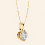 Load image into Gallery viewer, Round Solitaire Pendant Six Prong