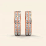Load image into Gallery viewer, Boucles d'oreilles créoles à double rang