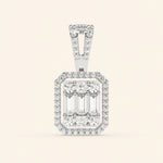 Load image into Gallery viewer, Emerald Shape Cluster Pendant