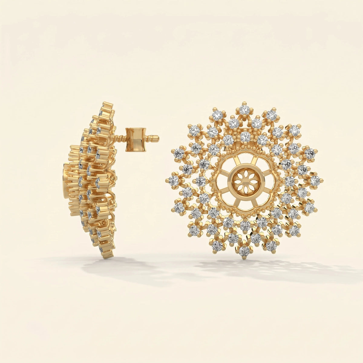 Boucles d'oreilles clous mandala