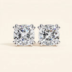 Load image into Gallery viewer, Cushion Cut Stud Earrings