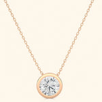 Load image into Gallery viewer, Round Bezel Necklace