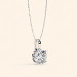 Load image into Gallery viewer, Large Round Solitaire Pendant