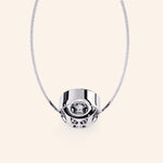 Load image into Gallery viewer, Round Two Tone Bezel Pendant