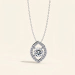 Load image into Gallery viewer, Round Marquise Cut Halo Pendant