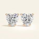 Load image into Gallery viewer, Heart Stud Earrings