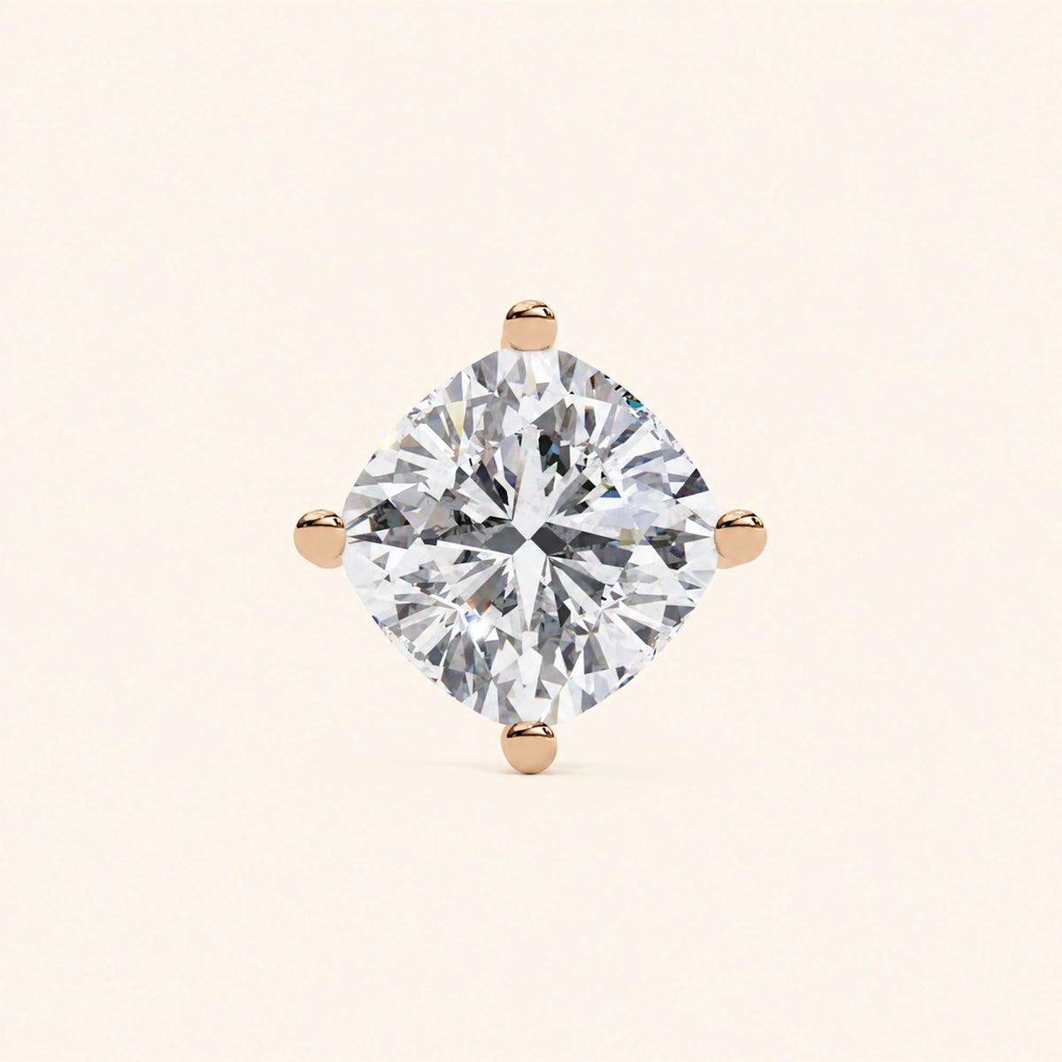 Cushion cut solitaire necklace