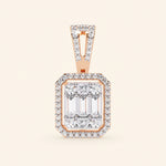 Load image into Gallery viewer, Emerald Shape Cluster Pendant