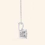 Load image into Gallery viewer, Princess Cut Pendant Bold Setting