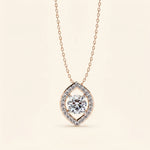Load image into Gallery viewer, Round Marquise Cut Halo Pendant