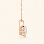 Load image into Gallery viewer, Princess Cut Solitaire Necklace