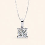 Load image into Gallery viewer, Princess Cut Pendant Bold Setting
