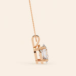 Load image into Gallery viewer, Oval Solitaire Pendant Double Bail