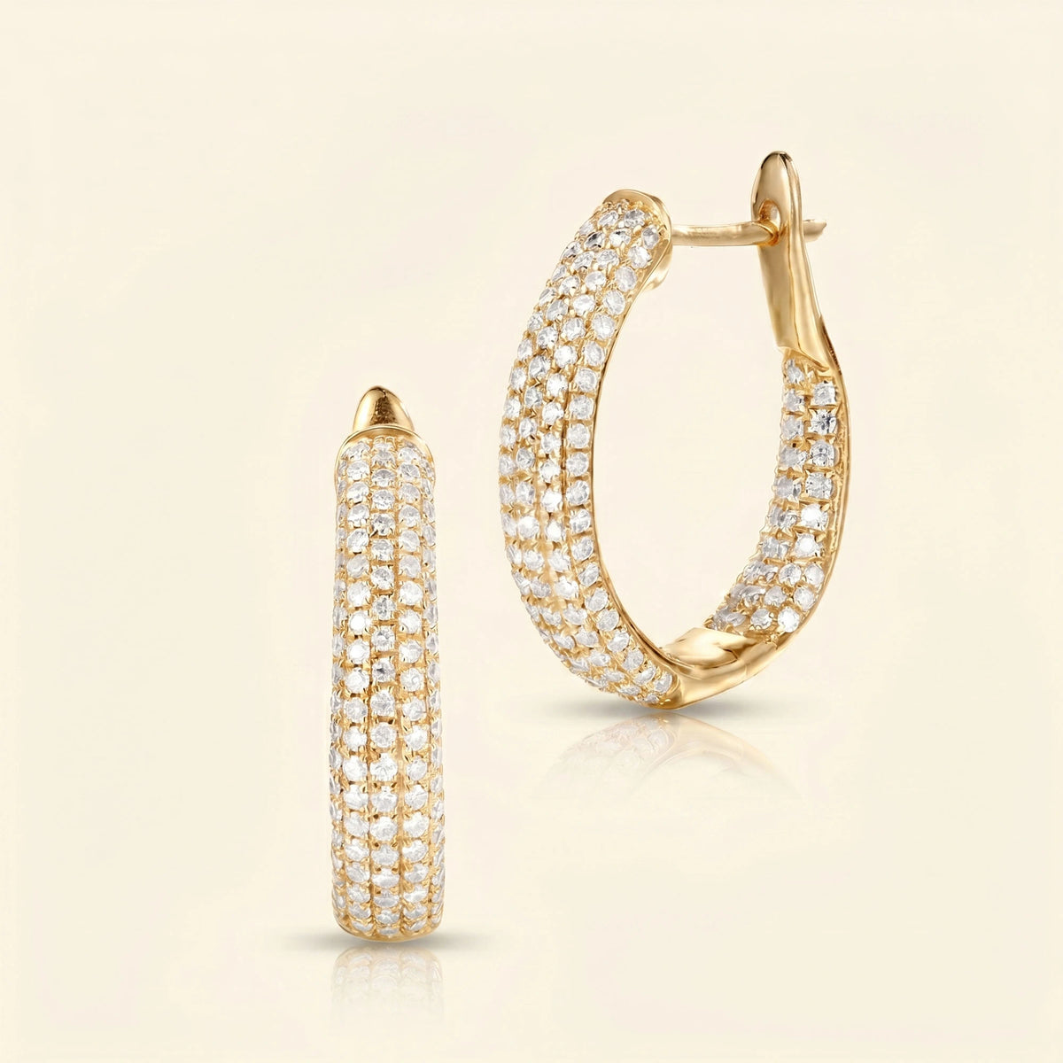 Latch back hoop earrings