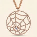 Load image into Gallery viewer, spider web necklace