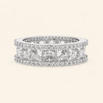 Load image into Gallery viewer, Front View Of Princess And Round Cut Wedding Band