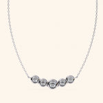 Load image into Gallery viewer, Five Stone Bezel Necklace